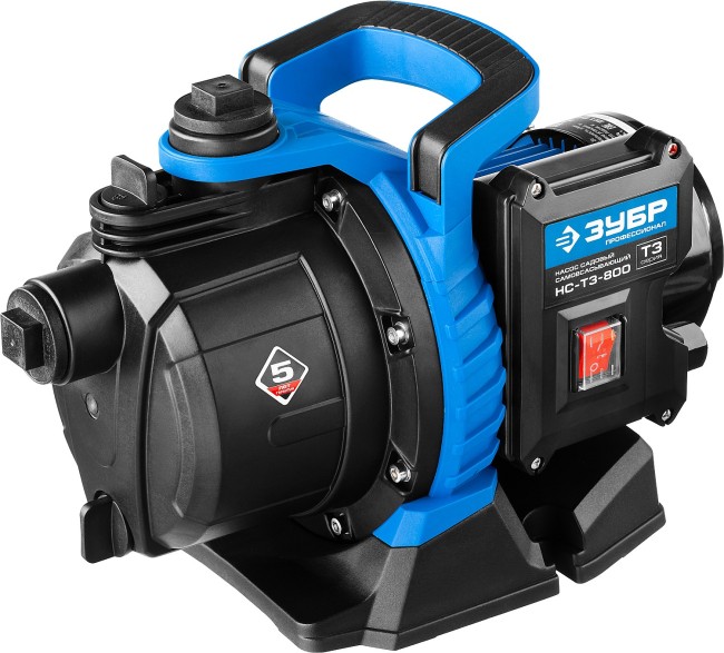 Поверхностный (садовый) центробежный насос, Профессионал НС-Т3-800 ЗУБР 800 Вт Поверхностный (садовый) центробежный насос, Профессионал НС-Т3-800 ЗУБР 800 Вт