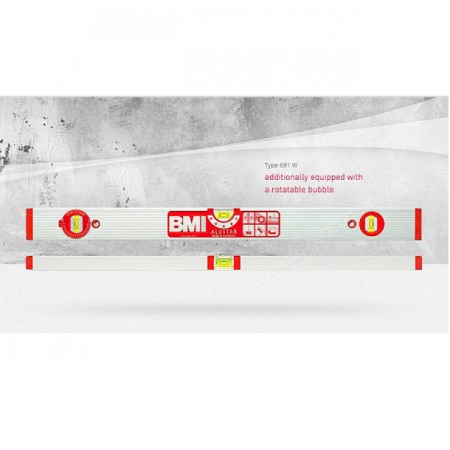 Строительный уровень BMI Alustar 691W 80 см