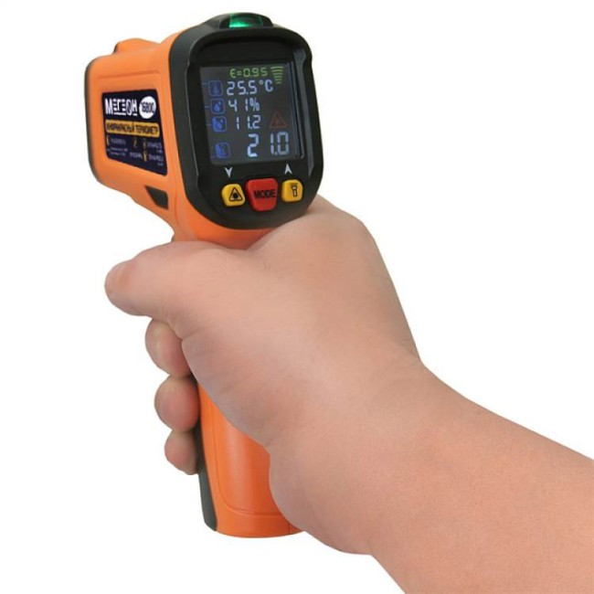 Инфракрасный термометр с термопарой МЕГЕОН 16800 Инфракрасный термометр с термопарой МЕГЕОН 16800