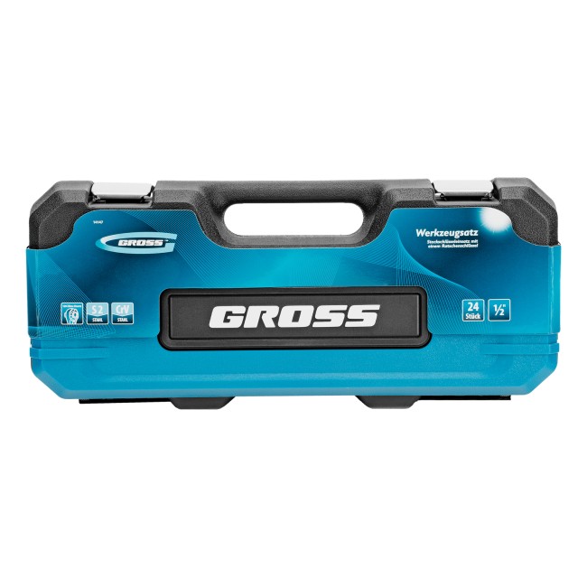 Набор инструментов 1/2", CrV 24 предмета Gross Набор инструментов 1/2", CrV 24 предмета Gross