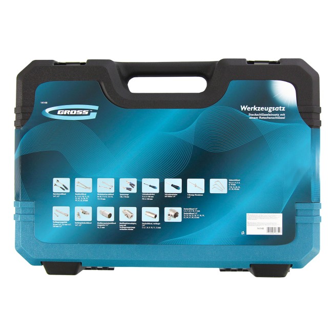 Набор инструментов 1/4", 1/2", CrV 78 предметов Gross Набор инструментов 1/4", 1/2", CrV 78 предметов Gross