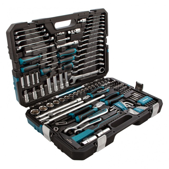 Набор инструментов 1/4", 1/2", CrV 115 предметов Gross Набор инструментов 1/4", 1/2", CrV 115 предметов Gross