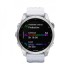 Часы Garmin Fenix 7S серебристый с белым силиконовым ремешком
