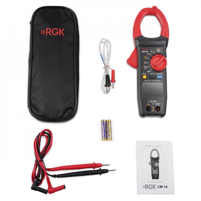 Токоизмерительные клещи RGK CM-16 с поверкой Токоизмерительные клещи RGK CM-16 с поверкой