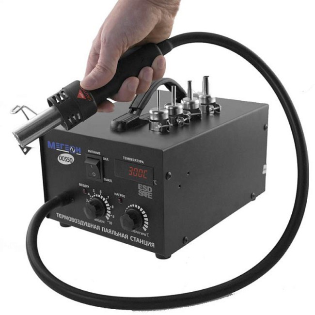 Термовоздушная паяльная станция МЕГЕОН 00550 Термовоздушная паяльная станция МЕГЕОН 00550