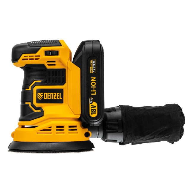 Машина шлифовальная эксцентриковая аккумуляторная COS-125 Denzel Машина шлифовальная эксцентриковая аккумуляторная COS-125 Denzel