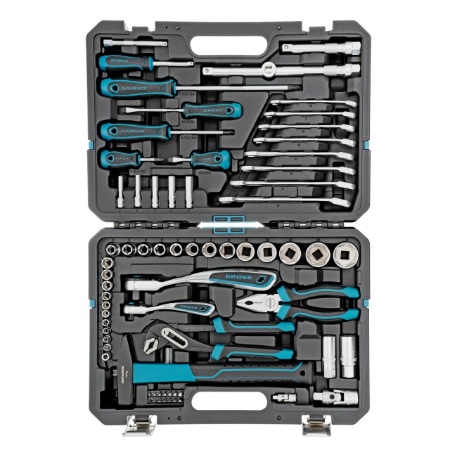 Набор инструментов 1/4", 1/2" CrV 76 предметов Gross Набор инструментов 1/4", 1/2" CrV 76 предметов Gross