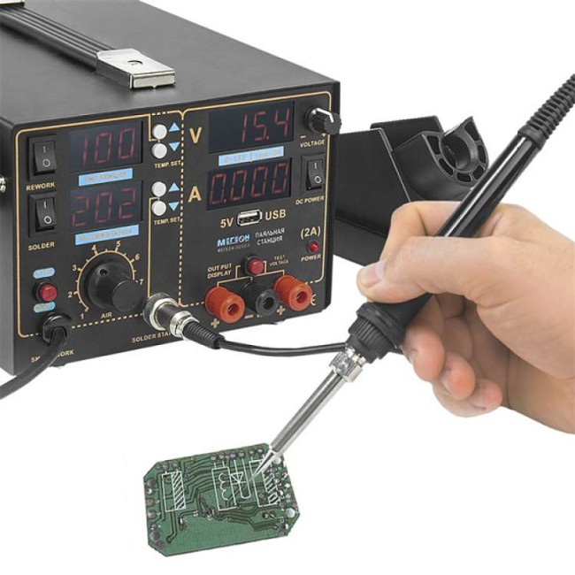 Многофункциональная паяльная станция 3 в 1 МЕГЕОН 00503 Многофункциональная паяльная станция 3 в 1 МЕГЕОН 00503