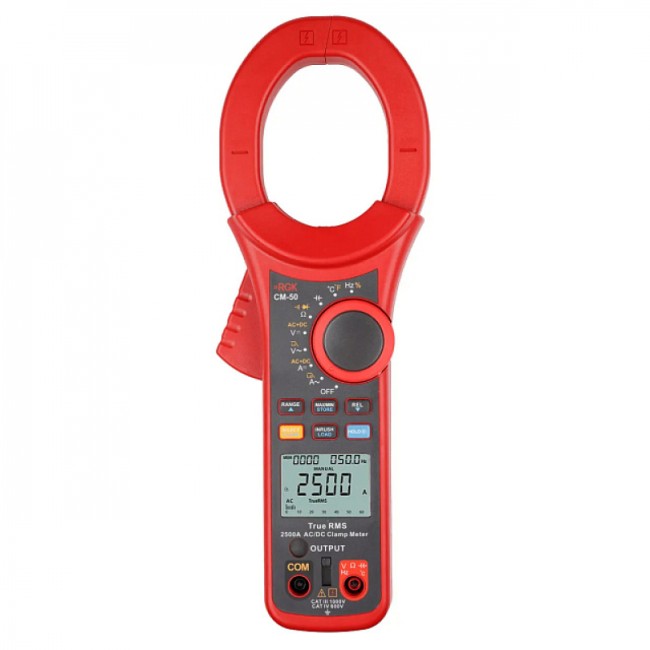 Токоизмерительные клещи RGK CM-50 с поверкой Токоизмерительные клещи RGK CM-50 с поверкой