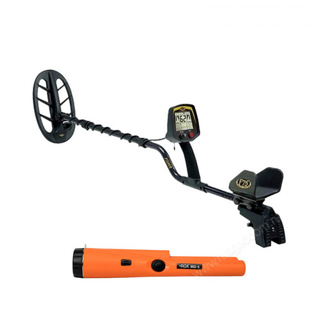 Комплект: металлоискатель Fisher F75 LTD + пинпоинтер RGK MD-5 Комплект: металлоискатель Fisher F75 LTD + пинпоинтер RGK MD-5