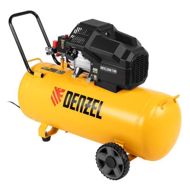 Компрессор воздушный коаксиальный DKV2200/100 Denzel Компрессор воздушный коаксиальный DKV2200/100 Denzel