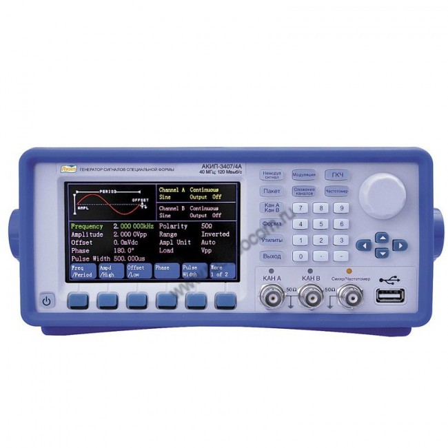 Генератор сигналов специальной формы АКИП-3407/1A Генератор сигналов специальной формы АКИП-3407/1A