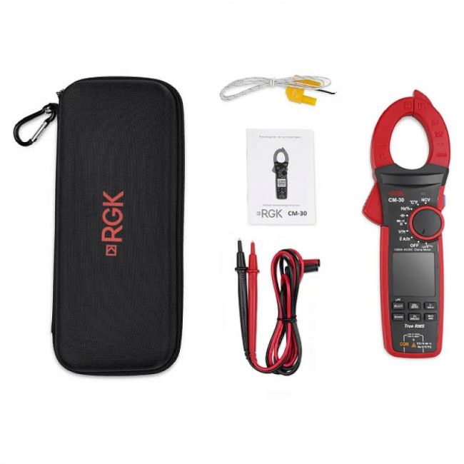Токоизмерительные клещи RGK CM-30 с поверкой Токоизмерительные клещи RGK CM-30 с поверкой