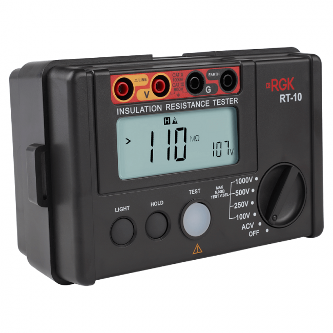 Цифровой мегаомметр RGK RT-10 Цифровой мегаомметр RGK RT-10