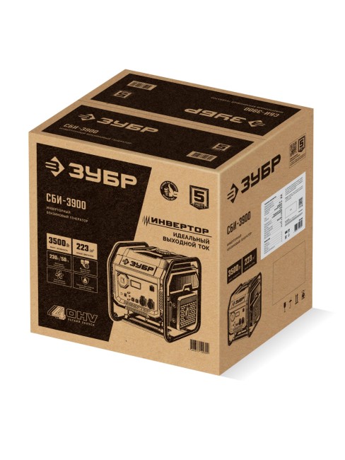 Инверторный генератор СБИ-3900 ЗУБР Инверторный генератор СБИ-3900 ЗУБР