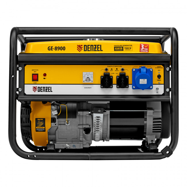 Генератор бензиновый GE 8900, 8.5 кВт Denzel