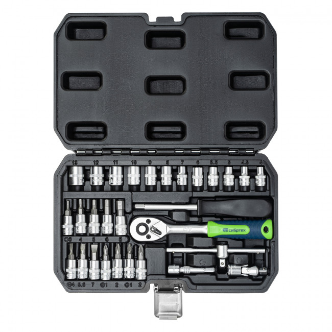 Набор инструментов 1/4" 29 предметов Сибртех Набор инструментов 1/4" 29 предметов Сибртех