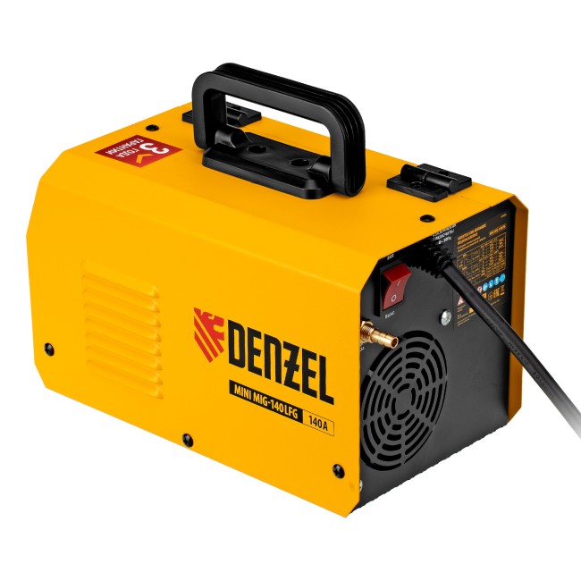 Аппарат инвертор. полуавтомат. сварки Mini MIG-140LFG, 140 А, ПВ 60% Denzel