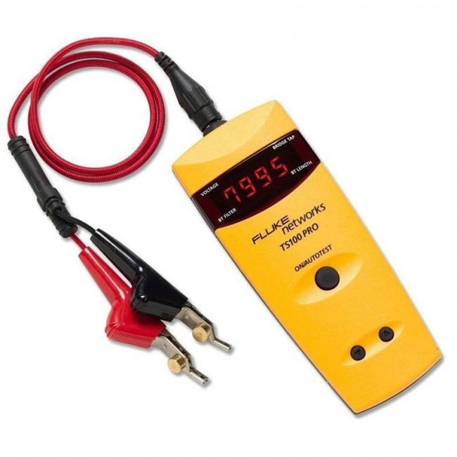 Fluke Networks TS100-PRO-BT-TDR, комплект TS100 PRO Cable Fault Finder TDR с функцией обнаружения мостовых ответвителей Fluke Networks TS100-PRO-BT-TDR, комплект TS100 PRO Cable Fault Finder TDR с функцией обнаружения мостовых ответвителей