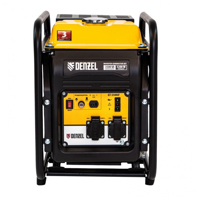 Генератор инверторный GT-3500iF, 3.5 кВт Denzel Генератор инверторный GT-3500iF, 3.5 кВт Denzel