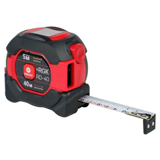 Лазерная рулетка RGK RD-40 с калибровкой Лазерная рулетка RGK RD-40 с калибровкой