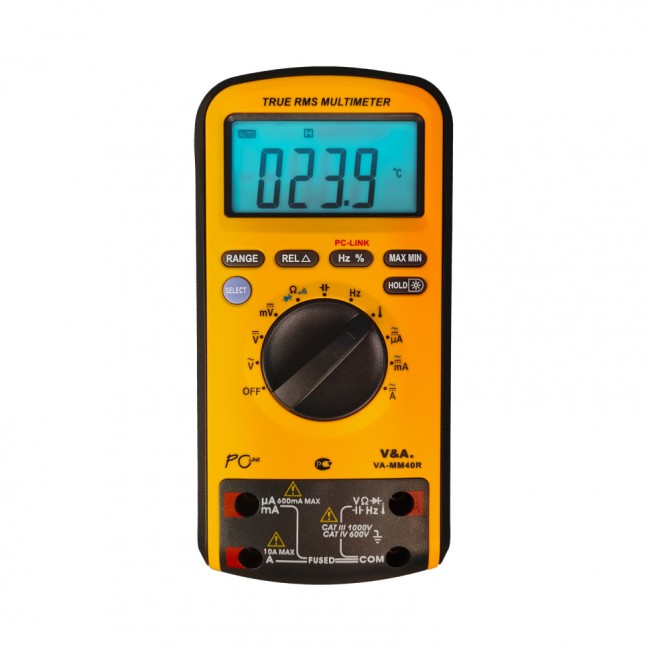 Мультиметр цифровой с повышенной защитой VA-MM40R Мультиметр цифровой с повышенной защитой VA-MM40R